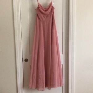 David’s Bridal Cowl neck Dress